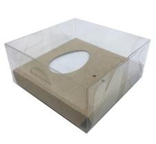 Embala Cristal Caixa Para Ovo De Colher 50G Kraft