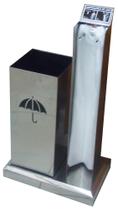 Embalador de Guarda Chuva com Porta Guarda-Chuva Inox - Ati Glass