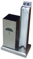 Embalador de Guarda Chuva com Porta Guarda-Chuva Inox - Ati Glass