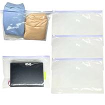 Embalagem 37x26 Cristal 50Und Multiuso Fecho ZipLock Atacado