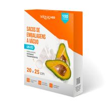 Embalagem a Vácuo Transparente Gofrada 20x25cm Caixa c/100