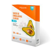 Embalagem a Vácuo Transparente Gofrada 28x40cm Caixa c/100