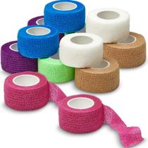 Embalagem autoaderente MedCA, pacote com 12, 2,5 cm x 4,5 m Rainbow