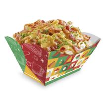 Embalagem Bandeja Multiuso e Nachos P Verde e Vermelho 200un