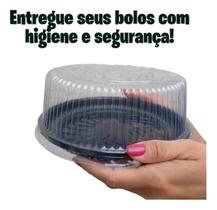 Embalagem Bolo Torta Jumbo Bipack Bp80 Preta Cx Com 5 Cristal Embalagem Bolo Torta Jumbo Bipack Bp80 Preta Cx Com 5 Cristal