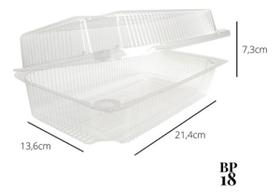 Embalagem Bp18 Doce Retangular Pote Bipack Com 50 Uni Full T
