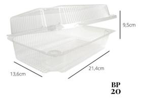 Embalagem Bp20 Doce Retangular Pote Bipack Com 50 Uni