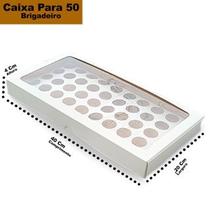 Embalagem Caixa 50 Doces / Brigadeiros. c/ BERÇO VISOR Embalagem Caixa 50 Doces / Brigadeiros. c/ BERÇO VISOR