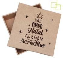 Embalagem Caixa Criativa Multiuso Presente Natal Madeira Mdf