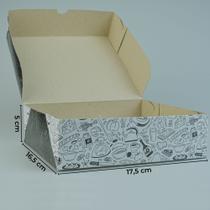 Embalagem Caixa para Porções/Lanches Delivery 17,5cm - 50un