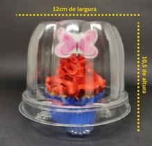 Embalagem Cup Cake Cristal PET G685 Cristal C/10unid - Galvanotek