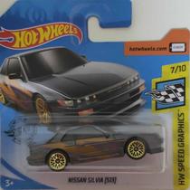 *Embalagem danificada*Hot Wheels Speed Graphics - Nissan Silvia (S13)