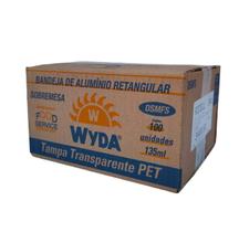 Embalagem de alumínio Wyda 135ml DSMFS tampa pet c/100 un Embalagem de alumínio Wyda 135ml DSMFS tampa pet c/100 un