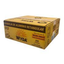 Embalagem de Alumínio Wyda 220ml D12 Tampa Cartão com 200 unidades Embalagem de Alumínio Wyda 220ml D12 Tampa Cartão com 200 unidades