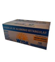Embalagem de alumínio Wyda 220ml D12FS tampa pet transparente com 100 unidades Embalagem de alumínio Wyda 220ml D12FS tampa pet transparente com 100 unidades