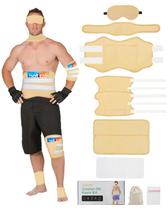 Embalagem de óleo de rícino MQFORU Plus Size para corpo inteiro, 10 unidades