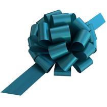 Embalagem de presente com acabamento em fita decorativa, etc., 9 polegadas, azul-petróleo, pacote com 6