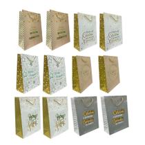 Embalagem de Presente com Hot Stamp - 12 peças Embalagem de Presente com Hot Stamp - 12 peças