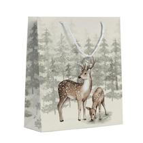 EMBALAGEM DE PRESENTE NATAL RENAS - 23x18x10CM