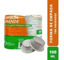Embalagem Descartavel Empada Grande 100ml Empadinhas 100 Uni
