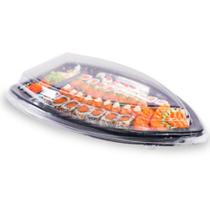 Embalagem Descartável Para Sushi Boat 50un - PRATICPACK