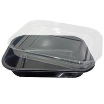 Embalagem Forneável com Tampa 800ml G240 Galvanotek com 25 unidades com base e tampa Embalagem Forneável com Tampa 800ml G240 Galvanotek com 25 unidades com base e tampa