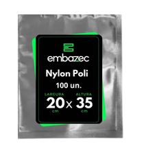 Embalagem Fundo Metalizada Laminada 20x35 100 Un