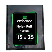 Embalagem Fundo Preto Laminado 15x25 100 Un