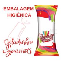 Embalagem Higiênica Bopp Saquinho Para Geladinho Gourmet, Sacolé, Chup-Chup, Flau, Dindin Gourmet Embalagem Higiênica Bopp Saquinho Para Geladinho Gourmet, Sacolé, Chup-Chup, Flau, Dindin Gourmet