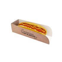 Embalagem Hot Dog, Taco (19 x 5,8 x 4,8cm) Sempre Amor - 100 Unidades