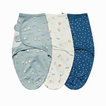 Embalagem Insular Baby Swaddle Wrap, pacote com 3 unidades, algodão macio, de 0 a 3 meses Embalagem Insular Baby Swaddle Wrap, pacote com 3 unidades, algodão macio, de 0 a 3 meses
