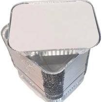 Embalagem Marmitex com tampa 500ml Mello. Caixa com 100 Unidades