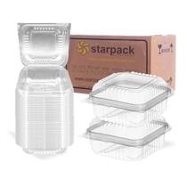 Embalagem Mini Doce Quadrado Bolo No Pote Transparente 250un - Starpack Art