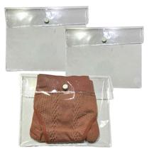 Embalagem Multiuso PVC Cristal com Botão 20x16cm Kit 20und