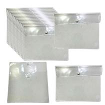 Embalagem Multiuso PVC Cristal com Botão 20x16cm Kit 50und