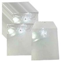 Embalagem Multiuso PVC Cristal com Botão 24x29cm Kit 50unds