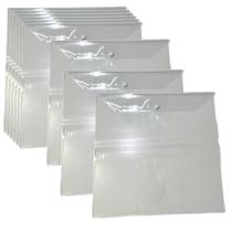 Embalagem Multiuso PVC Cristal com Botão 30x30cm Kit 30unds Embalagem Multiuso PVC Cristal com Botão 30x30cm Kit 30unds