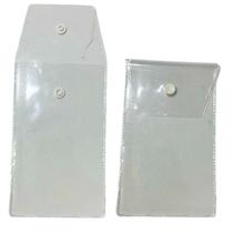 Embalagem Multiuso PVC Cristal com Botão 9x15cm Kit 20unds Embalagem Multiuso PVC Cristal com Botão 9x15cm Kit 20unds