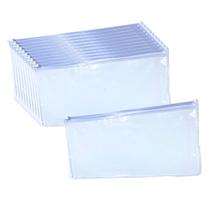 Embalagem Multiuso PVC Retangular Zíper 25,5x13cm Kit 30unds Embalagem Multiuso PVC Retangular Zíper 25,5x13cm Kit 30unds