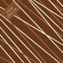 Embalagem p/ovo de pascoa 39x39cm moody marrom cromus