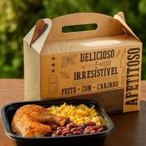 Embalagem para Alimentos Lanche Frases KIT CX.KRAFT C/50