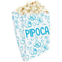 Embalagem para Alimentos Saco Fundo Pipoca 18X11X5CM Pacote com 100