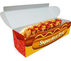 Embalagem Para Cachorro Quente Hot-dog Delivery 20cm - Vermelho 200u