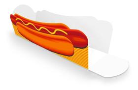 Embalagem Para Cachorro Quente Hotdog 19Cm - Vermelho 300Un
