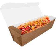 Embalagem Para Cachorro Quente Hotdog 25Cm Kraft 200Un