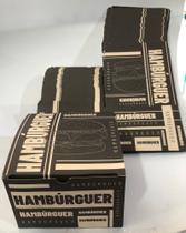 Embalagem para Hambúrguer Estampa Black