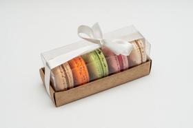 Embalagem para Macarons - Kraft - Ref. CR5MK - 12,5x4,5x5 - 6 Unidades - San Felipo - Rizzo Confeitaria