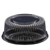 Embalagem para Mini Bolo S35 Base Preta Tampa Alta. Caixa. 100 Unidades