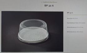 Embalagem para Mini Torta - BP32A - Base Branca Bipack c/100unid.