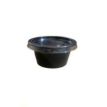 Embalagem para Molho com Tampa Preto 30ml F695 Fibraform c/100un